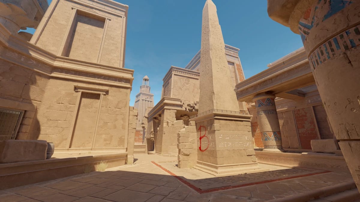 CS2 Anubis map cover with donk's crosshair